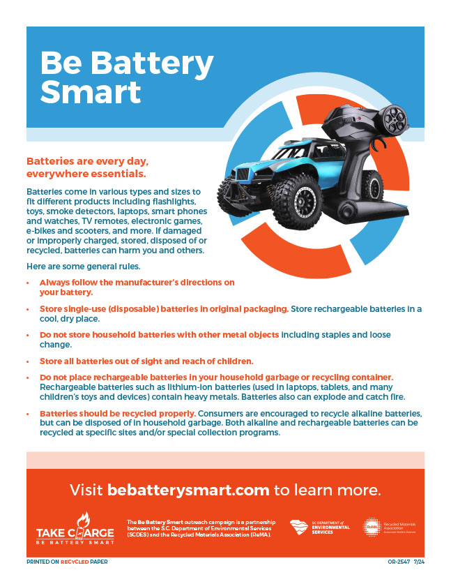 Be Battery Smart poster